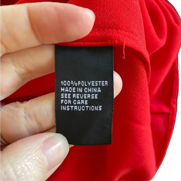SPORTSGIRL Sz8 red sleeveless floaty blouse - Picture 7 of 7